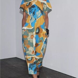 Zara ZW Collection Tropical Dress, pockets, NWT, Sz M
